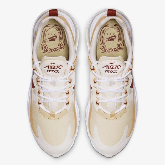 NIKE WMNS AIR MAX 270 REACT (TEAM
GOLD/CINNAMON-CLUB GOLD-PALE IVORY) - Picture 4 of 7